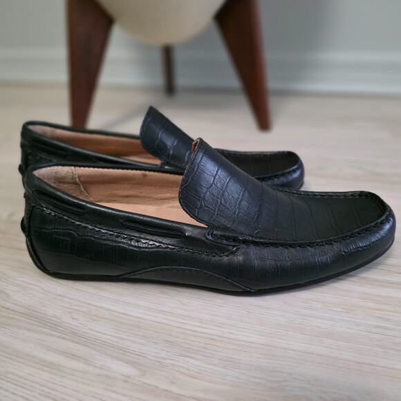 Sperry Mens Top Sider Croc Loafer Size 10M Shoes Driving Moccasin Slip On Black main image 8